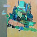 Voir Jardins de Babel - 100x100 - huile sur toile